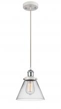 Innovations Lighting 916-1P-WPC-G42 - Cone - 1 Light - 8 inch - White Polished Chrome - Cord hung - Mini Pendant