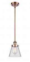 Innovations Lighting 916-1S-AC-G62 - Cone - 1 Light - 6 inch - Antique Copper - Mini Pendant
