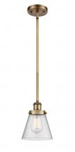 Innovations Lighting 916-1S-BB-G64 - Cone - 1 Light - 6 inch - Brushed Brass - Mini Pendant