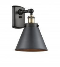 Innovations Lighting 916-1W-BAB-M13-BK - Appalachian - 1 Light - 7 inch - Black Antique Brass - Sconce