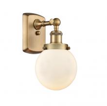 Innovations Lighting 916-1W-BB-G201-6 - Beacon - 1 Light - 6 inch - Brushed Brass - Sconce