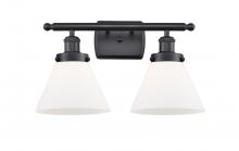 Innovations Lighting 916-2W-BK-G41 - Cone - 2 Light - 18 inch - Matte Black - Bath Vanity Light