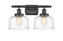 Innovations Lighting 916-2W-BK-G713 - Bell - 2 Light - 18 inch - Matte Black - Bath Vanity Light