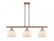 Innovations Lighting 916-3I-AC-G71 - Bell - 3 Light - 36 inch - Antique Copper - Stem Hung - Island Light