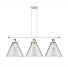 Innovations Lighting 916-3I-WPC-G42-L - Cone - 3 Light - 36 inch - White Polished Chrome - Stem Hung - Island Light