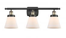 Innovations Lighting 916-3W-BAB-G61 - Cone - 3 Light - 26 inch - Black Antique Brass - Bath Vanity Light
