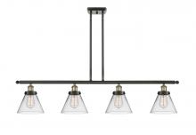 Innovations Lighting 916-4I-BAB-G42 - Cone - 4 Light - 48 inch - Black Antique Brass - Stem Hung - Island Light