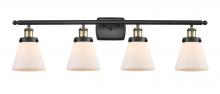 Innovations Lighting 916-4W-BAB-G61 - Cone - 4 Light - 36 inch - Black Antique Brass - Bath Vanity Light