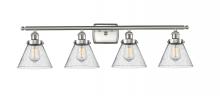 Innovations Lighting 916-4W-SN-G44 - Cone - 4 Light - 38 inch - Brushed Satin Nickel - Bath Vanity Light
