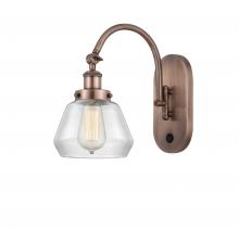 Innovations Lighting 918-1W-AC-G172-LED - Fulton - 1 Light - 7 inch - Antique Copper - Sconce