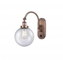 Innovations Lighting 918-1W-AC-G204-8 - Beacon - 1 Light - 8 inch - Antique Copper - Sconce