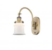 Innovations Lighting 918-1W-BB-G181S-LED - Canton - 1 Light - 7 inch - Brushed Brass - Sconce