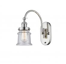 Innovations Lighting 918-1W-PN-G184S - Canton - 1 Light - 7 inch - Polished Nickel - Sconce