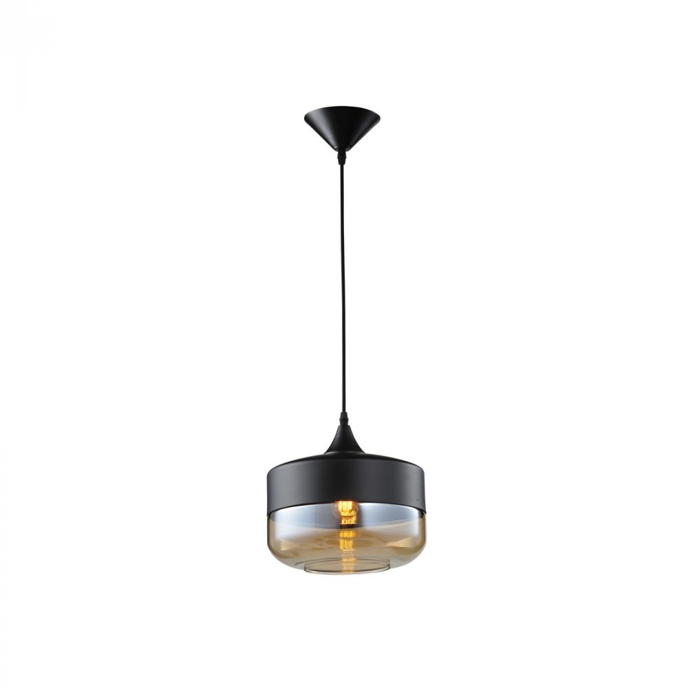 Robertson Blvd. 1 Light Black / Bronze Pendant