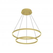 Kuzco Lighting Inc CH87832-BG - Cerchio 32-in Brushed Gold LED Chandeliers