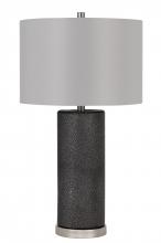 CAL Lighting BO-2969TB - 150W 3 Way Graham Ceramic Table Lamp with Hardback Drum Fabric Shade