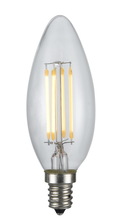 CAL Lighting LB-LED4W22K-E12 - Led Edison Bulb, 4W, 22K, E12 Socket Base