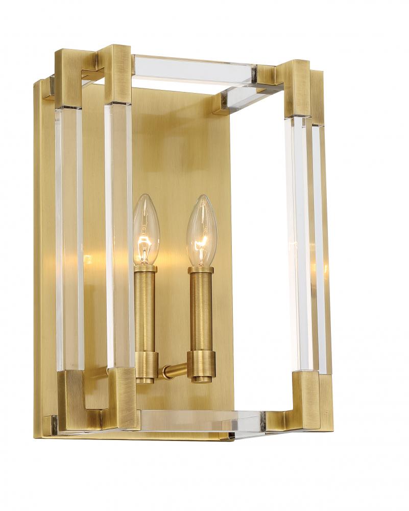 2 LIGHTS WALL SCONCE