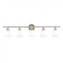 Hudson Valley 4505-PN - 5 LIGHT BATH BRACKET