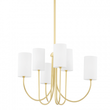 Hudson Valley 6828-AGB - Harlem Chandelier