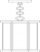 Arroyo Craftsman LYH-7CS-P - 7" Lyon Pendant