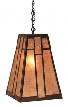 Arroyo Craftsman AH-12GW-AC - 12" asheville hanging pendant