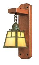 Arroyo Craftsman AWS-1TWO-VP - a-line mahogany wood sconce with t-bar overlay