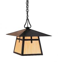 Arroyo Craftsman CH-15HWO-RC - 15" carmel pendant with hillcrest overlay