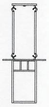 Arroyo Craftsman HCM-14DTCS-BK - 14" huntington hanging pendant with double t-bar overlay