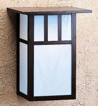 Arroyo Craftsman HS-12DTWO-VP - 12" huntington sconce with roof and double t-bar overlay
