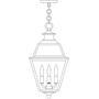 Arroyo Craftsman INH-10GRRM-S - 10" inverness pendant with glass roof