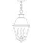 Arroyo Craftsman INH-10MRRM-AB - 10" inverness pendant with metal roof