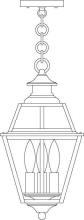 Arroyo Craftsman INH-8GRCLR-MB - 8" inverness pendant with glass roof