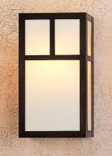 Arroyo Craftsman MS-12AM-P - 12" mission sconce with classic arch overlay