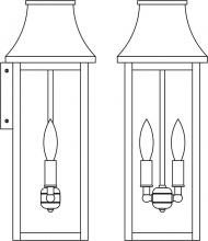 Arroyo Craftsman PRW-7LRM-BK - 7" Providence long body flush wall mount