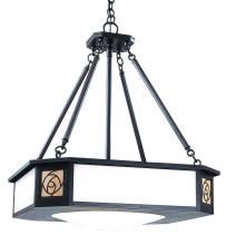 Arroyo Craftsman SCCH-21GW-AB - 21" saint clair inverted chandelier