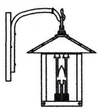 Arroyo Craftsman TRB-9ARGW-S - 9" timber ridge wall bracket with arrow filigree