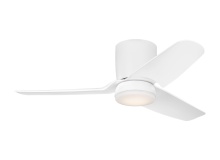 Visual Comfort & Co. Fan Collection 3CGHR44RZWD - Colgin 44 Hugger LED - Matte White