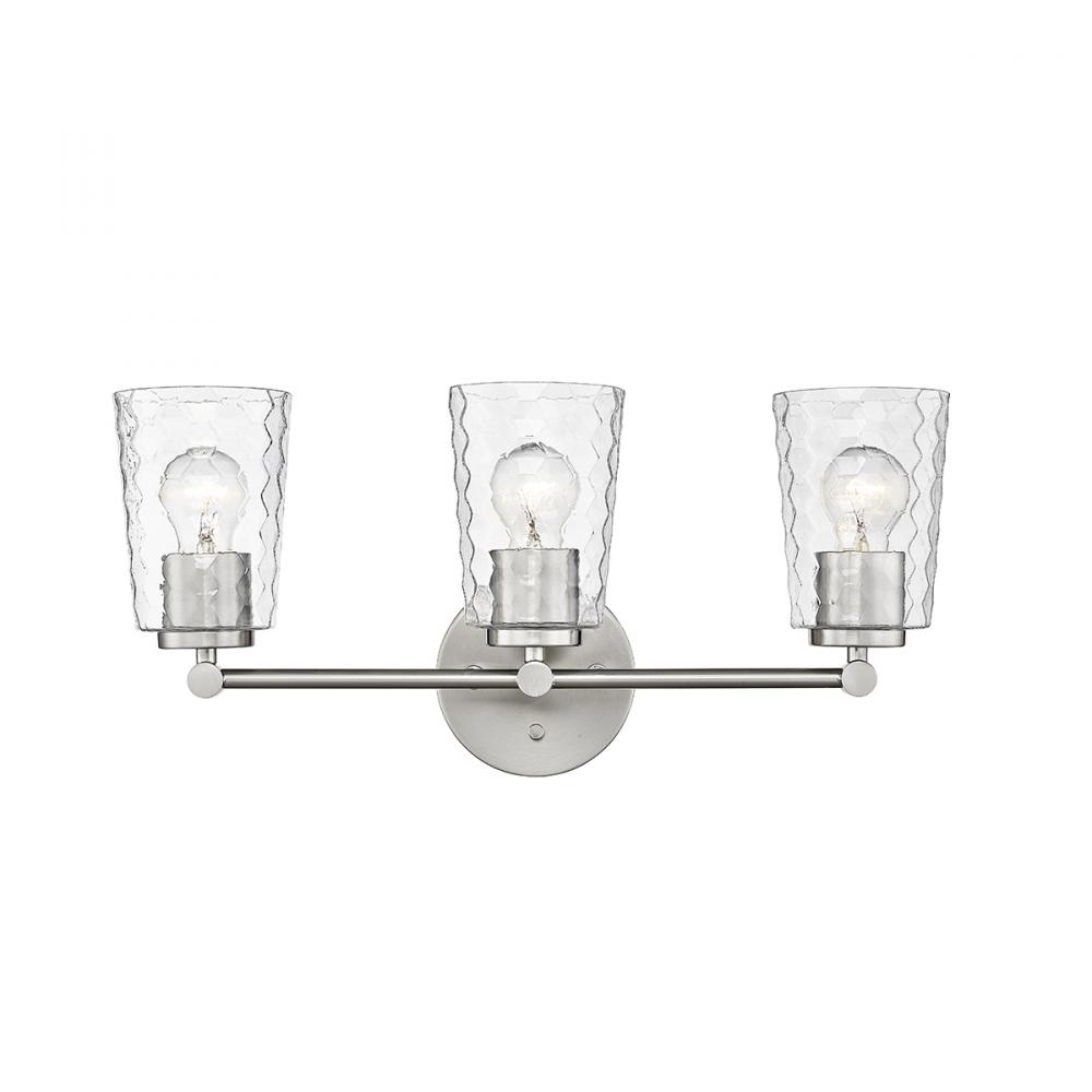 Ashli 3-Light Vanity Brushed Nickel