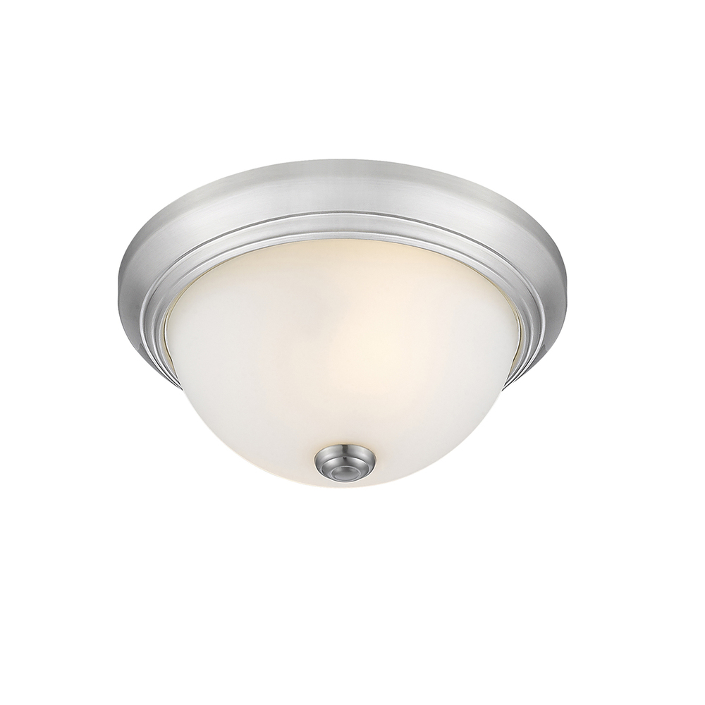 2-Light Flushmount Ceiling Light Brushed Nickel