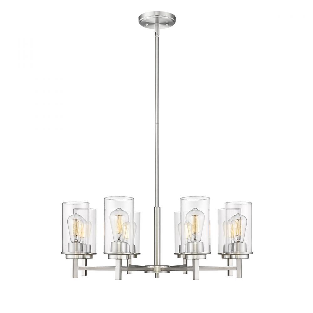 Janna 8-Light Chandelier Ceiling Light Brushed Nickel