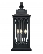 Millennium 88103-PBK - Mallorey 3-Light Outdoor Wall Sconce Powder Coated Black