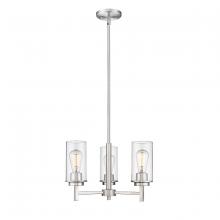 Millennium 495003-BN - Janna 3-Light Chandelier Ceiling Light Brushed Nickel