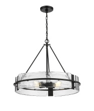Millennium 19504-MB - Rezi 24" Wide 4-Light Pendant - Matte Black
