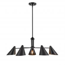 Millennium 99005-MB - Warhol 5-Light Chandelier Ceiling Light Matte Black