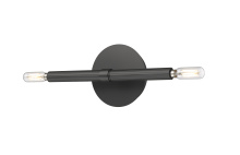Millennium 25702-MB - Skyva 5.75" High 2-Light Wall Sconce - Matte Black