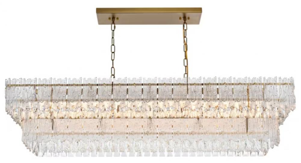 Emilia 50 inch Chandelier in Satin Gold