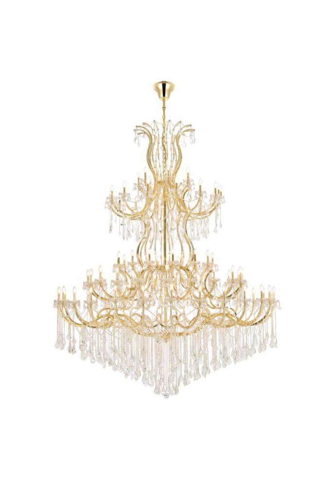 Maria Theresa 84 Light Gold Chandelier Clear Royal Cut Crystal
