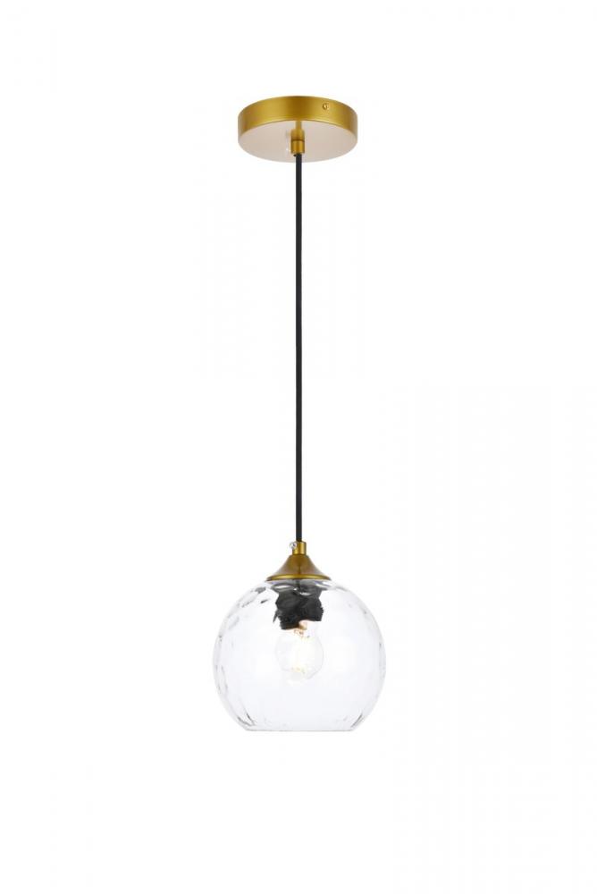 Cashel 6 inch brass pendant