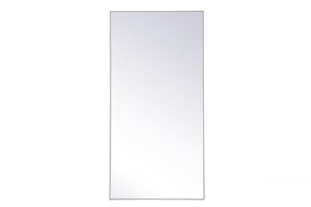 Metal frame rectangle mirror 36 inch x 72 inch in White